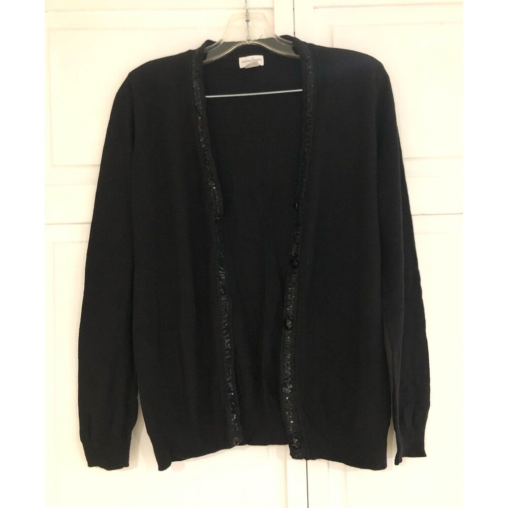 Jaclyn Smith Black Cardigan Size Medium